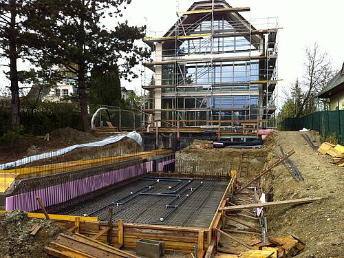 Poolbau Fundament