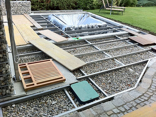 Outdoor – Whirlpool Projekt Aufbau